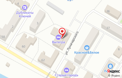 Гостиница Вытегра на карте