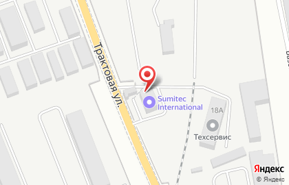 Компания по ремонту спецтехники Техсервис на Трактовой улице на карте
