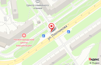 Указатель системы городского ориентирования №6233 по ул.Плотникова, д.2а р на карте