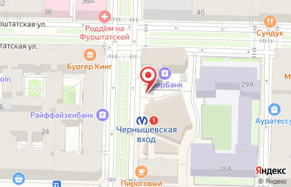 Магазин цветов в Санкт-Петербурге на карте