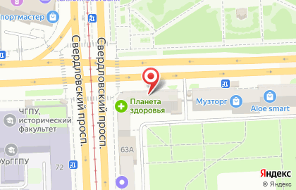 Аптека Планета Здоровья на проспекте Ленина на карте