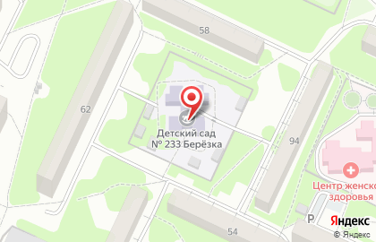 Детский сад Березка №233 в Засвияжском районе на карте
