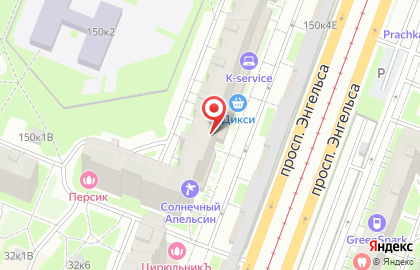 Бар Суши WOK на проспекте Энгельса на карте