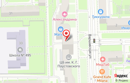 Аквамарин на Варшавской улице на карте