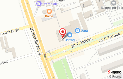 Цифровой гипермаркет DNS на Шоссейной улице на карте