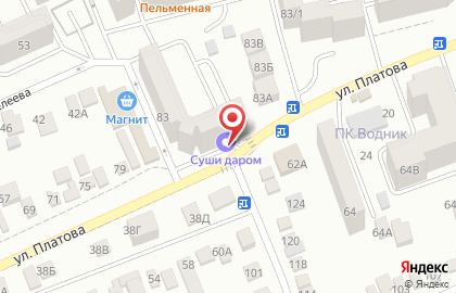 Магазин японской кухни Суши Даром в Ростове-на-Дону на карте