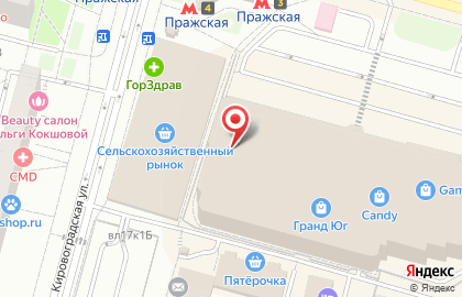 Компьютерный магазин Delta Computers на метро Пражская на карте