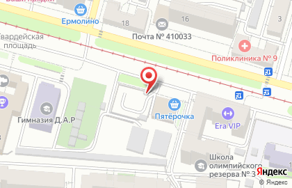 Автостоянка в Саратове на карте