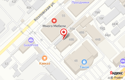 Продуктовый магазин, ООО Родник на Козловской улице на карте
