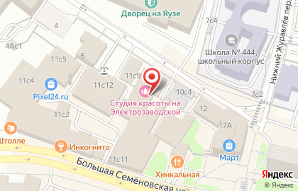 Учебный центр Бурда Моден на площади Журавлёва на карте