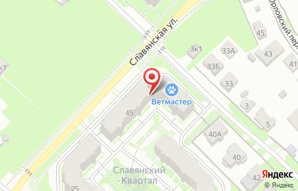 Частный детский сад Bambini Club на Славянской улице на карте