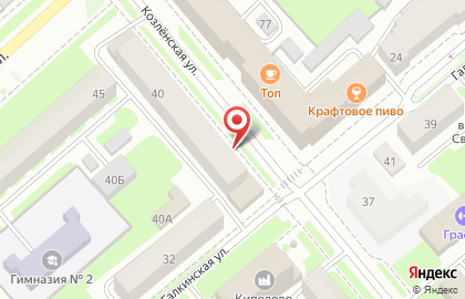 Торгово-сервисный центр Кулибин на Козлёнской улице на карте