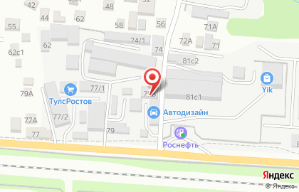 Автосервис J-Motors в Ростове-на-Дону на карте