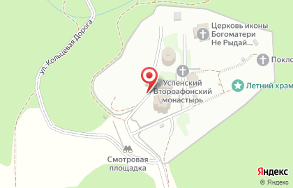 Успенский Второафонский Бештаугорский мужской монастырь на карте