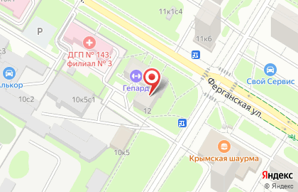Хостел на Ферганке на карте