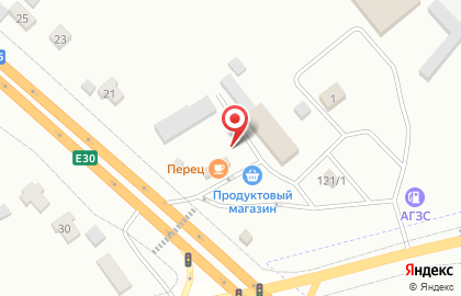 Продуктовый магазин Калинка в Рязани на карте