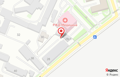 Мастерская кузовного ремонта Гараж в Железнодорожном районе на карте