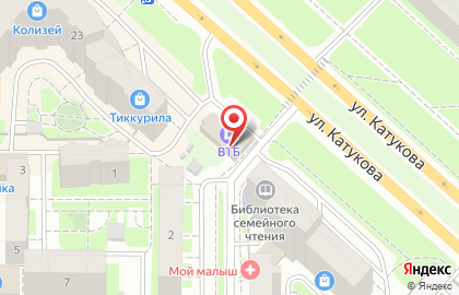 Банкомат Банк ВТБ 24 в Октябрьском районе на карте