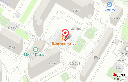 Мини-маркет в Академическом районе на карте