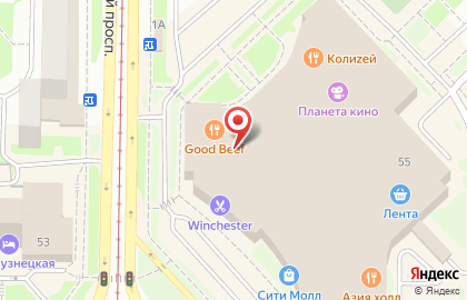 Ресторан Москва в Новокузнецке на карте