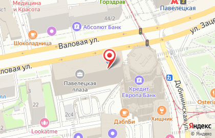 Банкомат Росбанк на Павелецкой площади, 2 стр 1 на карте