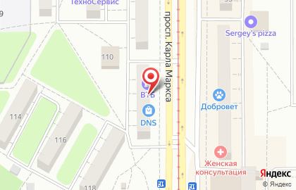 Банкомат МДМ Банк на проспекте Карла Маркса, 112 на карте