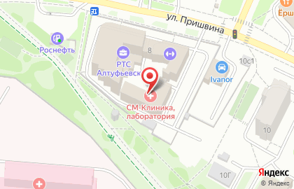 Сервисный центр Remobilka на улице Пришвина на карте