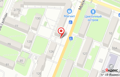 Магазин у дома Бристоль на Московской улице на карте