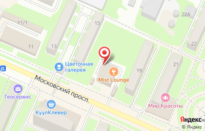 Пункт выдачи товара Oriflame на Московском проспекте на карте