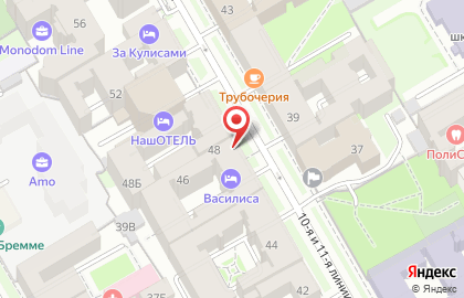 Магазин овощей и фруктов в Василеостровском районе на карте