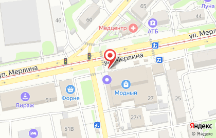 Кафе King Street Food на улице Петра Мерлина на карте