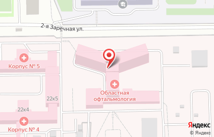 Кемеровская областная клиническая офтальмологическая больница на карте