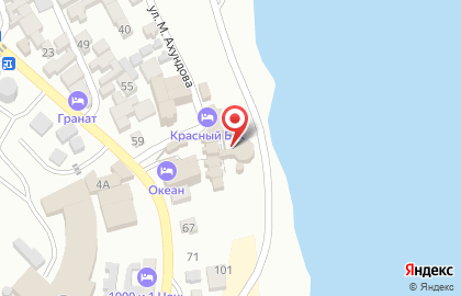 Гостиница Океан в Дербенте на карте