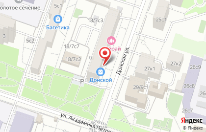 Универсам Донской на карте