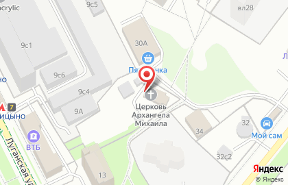 Храм Архистратига Божия Михаила в Царицыно на карте