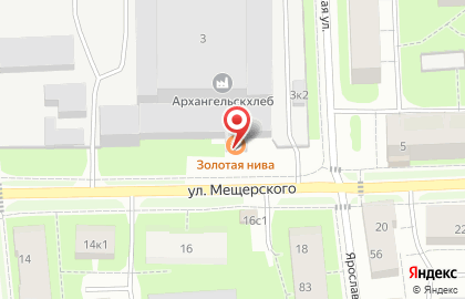 Фирменный магазин и павильон Золотая Нива в Соломбальском округе на карте