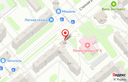 Магазин разливных напитков BeerМания на Степной улице на карте