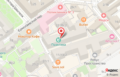 Практика в Москве на карте