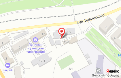 Цех кузовного ремонта на улице Белинского на карте