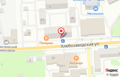 Аква на Хлебозаводской улице на карте