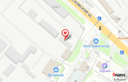 Корица на Московском шоссе на карте