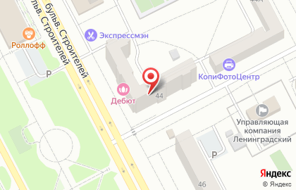 Дебют на бульваре Строителей на карте