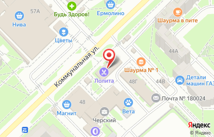 Дева, ИП Николаева С.В. на Коммунальной улице на карте