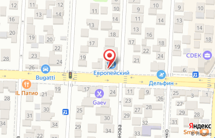 Торговый центр Европейский на улице Фурманова на карте