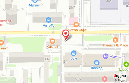 Киоск фастфудной продукции на улице Еременко на карте