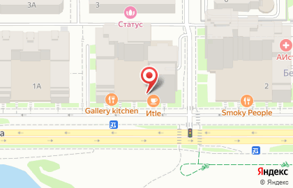 Стейк-кафе ИТLE на Меридианной улице на карте