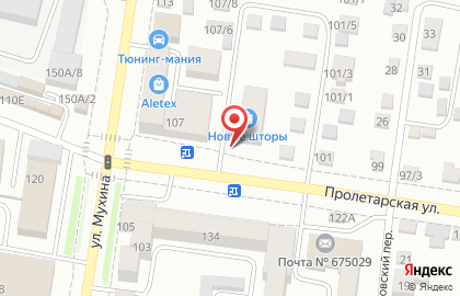 Торгово-производственная фирма Элита мебель на Пролетарской улице на карте