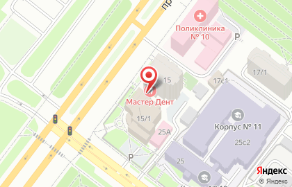 Пространство М15 на карте