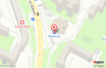 Супермаркет Добрыня в Мотовилихинском районе на карте