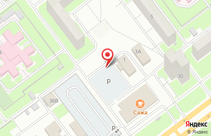 Автостоянка в Ульяновске на карте